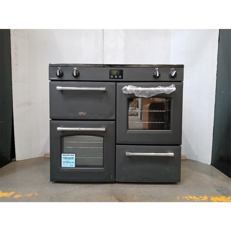Refurbished Belling Farmhouse 100cm Electric Induction Range Cooker - Grey