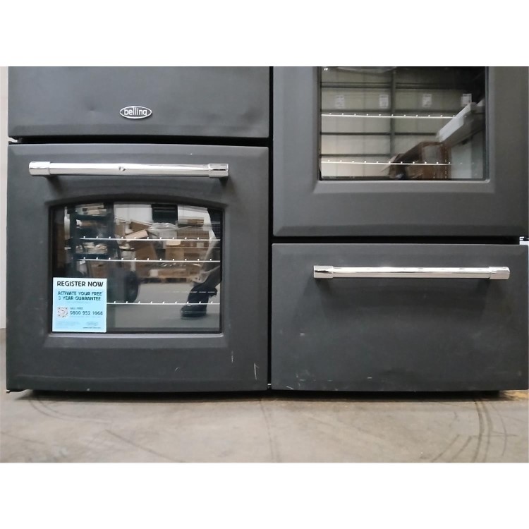 Refurbished Belling Farmhouse 100cm Electric Induction Range Cooker - Grey