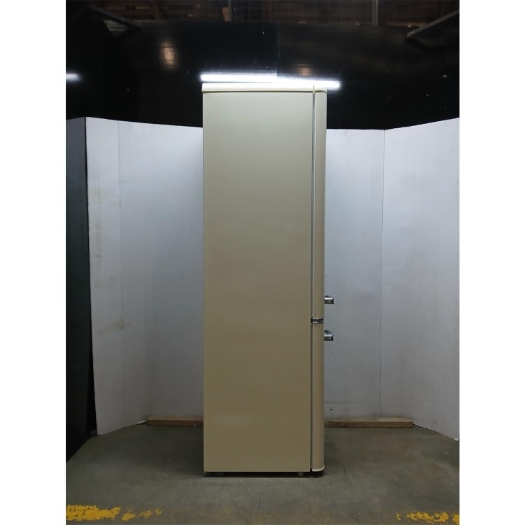 Refurbished electriQ 244 Litre 60/40 Retro Freestanding Fridge Freezer - Cream
