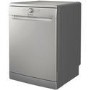 Refurbished Indesit 14 Place Freestanding Dishwasher, fast&clean, push&go, intensive program, eco, programme, Silver, E rated