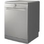 Refurbished Indesit 14 Place Freestanding Dishwasher, fast&clean, push&go, intensive program, eco, programme, Silver, E rated