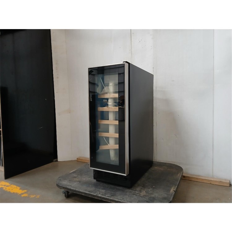 Refurbished electriQ 18 Bottle Capacity 30cm Freestanding Under Counter Wine Cooler - Stainless Steel