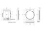 GRADE A1 - Black Round LED Bathroom Mirror with Demister 500 x 700mm- HiB Solas 50
