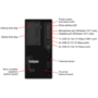 Lenovo ThinkSystem ST50 V2 Intel Xeon E-2324G 3.1GHz 4c 16GB RAM 2x960GB SSD 5U Tower Server