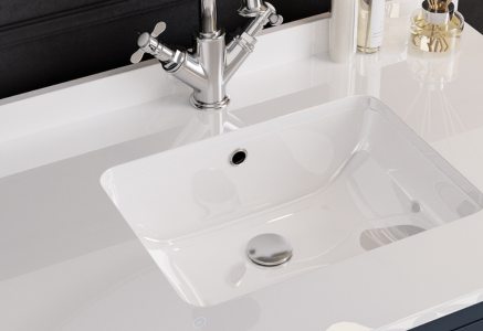 Vanity Unit with White Quartz Worktop