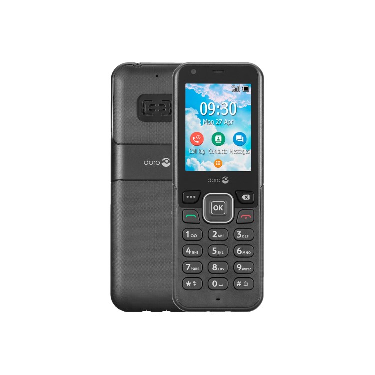Refurbished Doro 7000H 4GB 4G SIM Free Mobile Phone - Black
