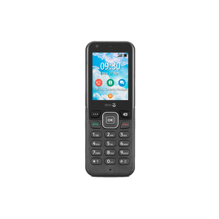 Refurbished Doro 7000H 4GB 4G SIM Free Mobile Phone - Black