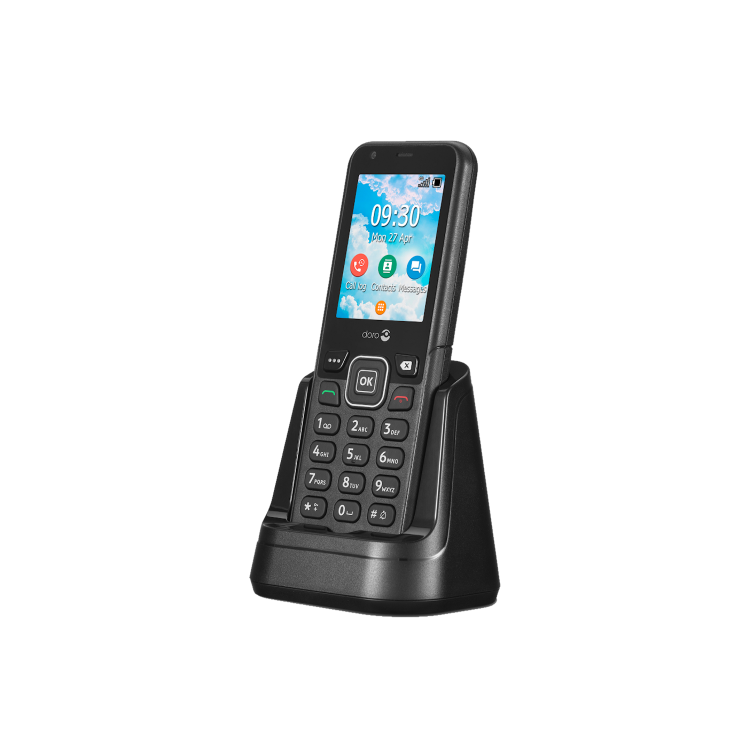 Refurbished Doro 7000H 4GB 4G SIM Free Mobile Phone - Black