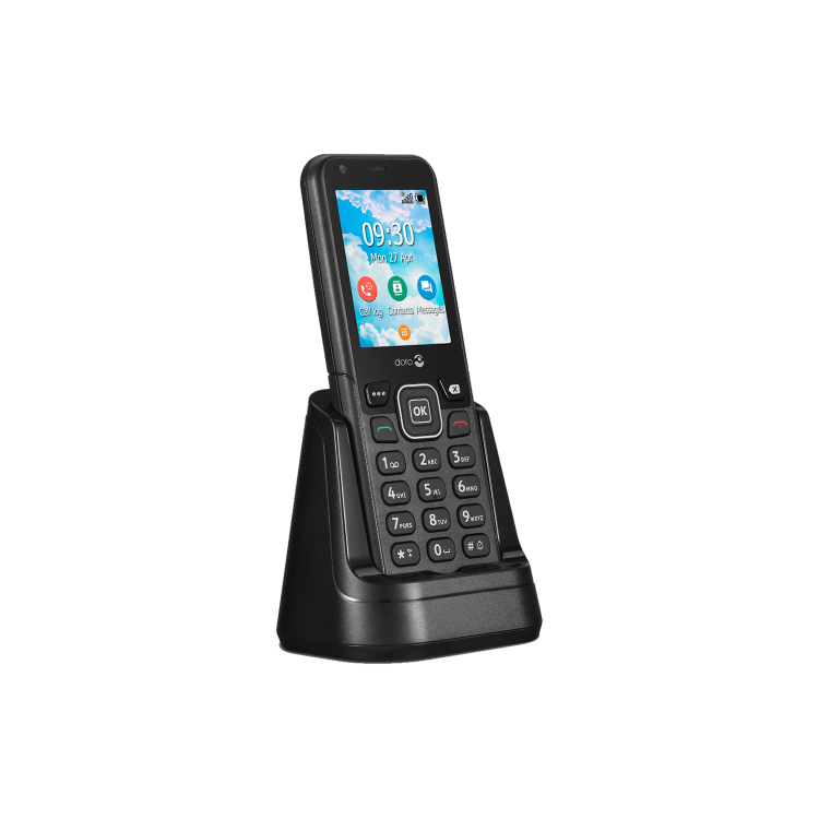 Refurbished Doro 7000H 4GB 4G SIM Free Mobile Phone - Black