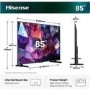 Hisense 85E7STUK PRO 85 Inch 4K Ultra HD Smart TV  QLED 144Hz VRR Gaming & AI Picture