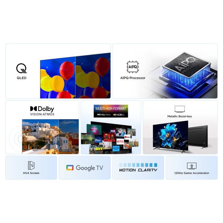 TCL 85Q7C-UK 85" 4K QD-Mini LED UHD Smart Google TV