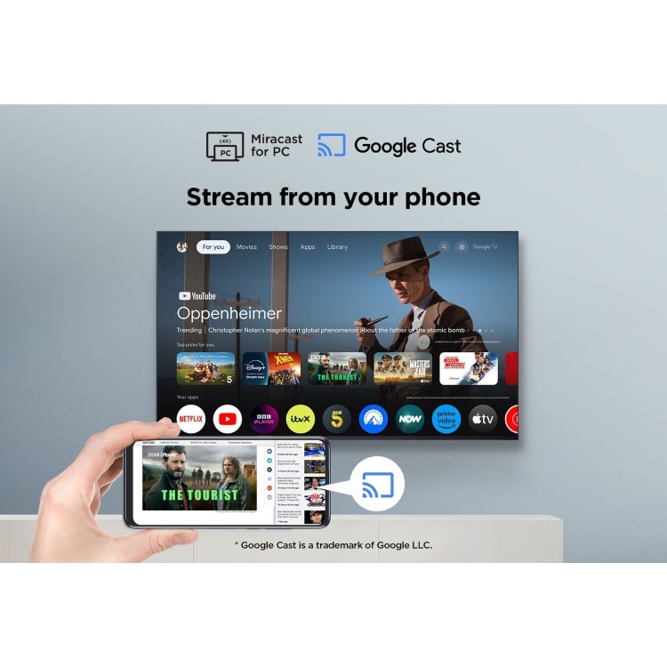 TCL 85Q7C-UK 85" 4K QD-Mini LED UHD Smart Google TV