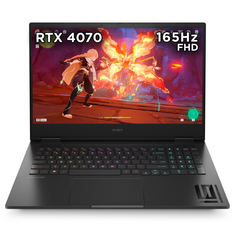 HP OMEN 16-wf0005na Intel Core i7 16GB RAM 1TB SSD RTX 4070 165Hz 16 Inch Windows 11 Home Gaming Laptop