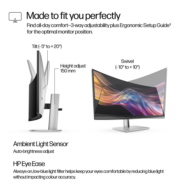 HP Series 7 Pro 738pu 38" IPS WQHD+ Thunderbolt 4 Curved Monitor