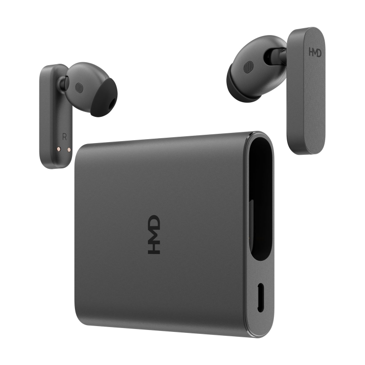 HMD Amped Buds Wireless Earphones with Integrated Powerbank - Black
