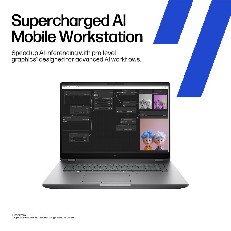 HP ZBook Fury G1i Intel Core Ultra 7 265HX 32GB RAM 1TB SSD NVIDIA RTX PRO 3000 Blackwell 18 Inch Windows 11 Pro Laptop