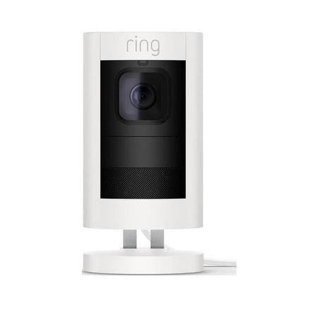 GRADE A1 - RING Stick Up Camera 1080p HD Plug-In White
