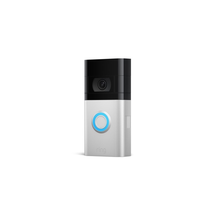 Box Opened Ring 1080p HD Video Doorbell 4 - Satin Nickel