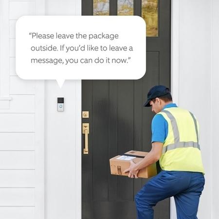 Refurbished Ring Video Doorbell 4 - 1080p HD - Satin Nickel