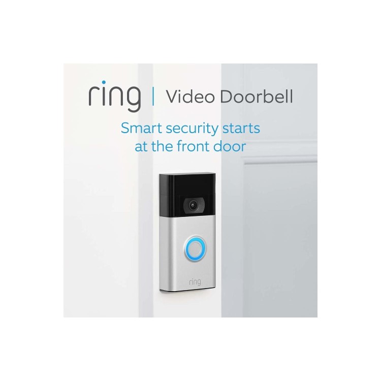 Ring 1080p HD 2nd Gen Video Doorbell 1 - Satin Nickel