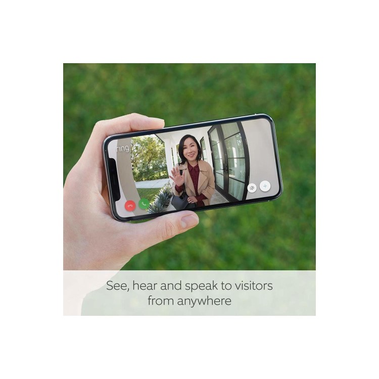 Ring 1080p HD 2nd Gen Video Doorbell 1 - Satin Nickel