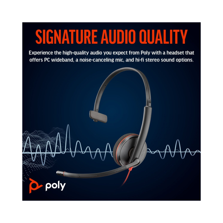 Poly Blackwire 3210 Wired USB C Headset