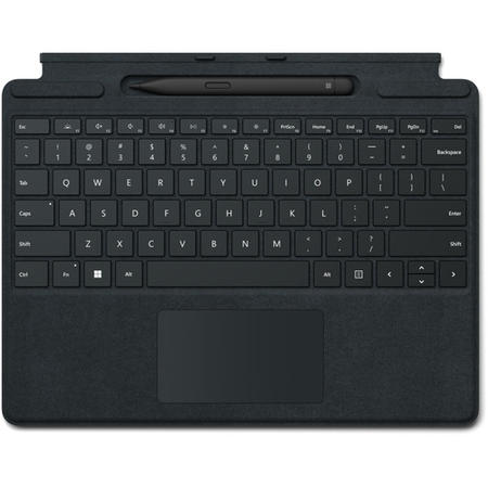 Microsoft Surface Pro 8/9 Signature Type Cover + Slim Pen Bundle Pack - Black