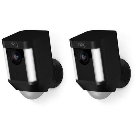 Ring 1080p HD Battery Spotlight Cam Duopack - Black