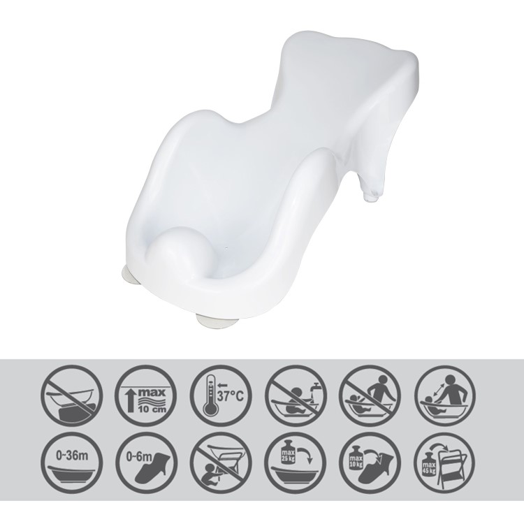Babyway Newborn Layback Bath Support Seat with 4x Suction Pads