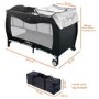 Travel Cot + Playpen with Mattress Bassinet and Changing Table by Babyway