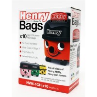 Numatic 907075 NVM-1CH  Pack 10 Vacuum Dust Bags for Henry Vacuum Cleaners