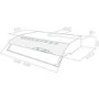 Elica 90CST-WH Concorde 90cm Conventional Cooker Hood With High Power Motor White