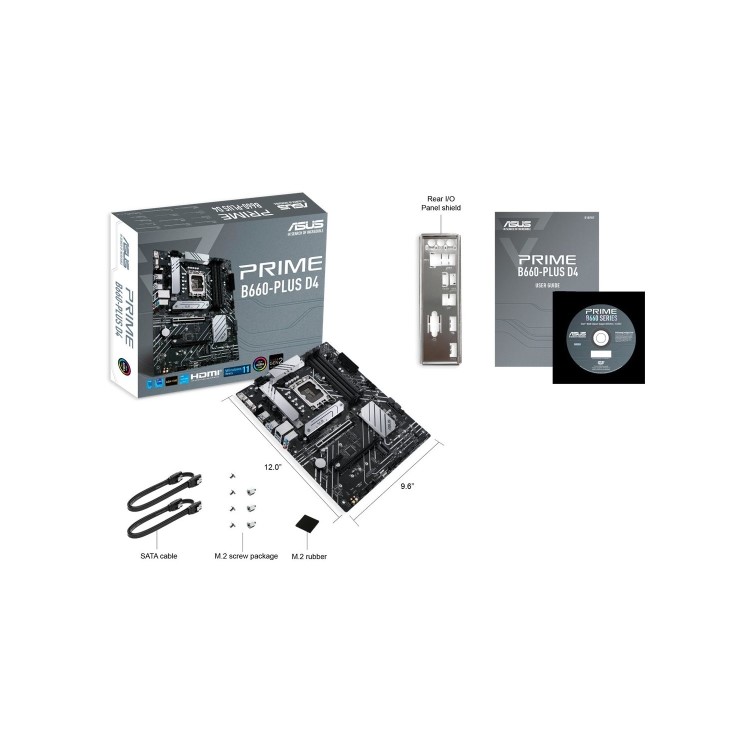 Asus Intel PRIME B660-PLUS D4 B660 ATX Motherboard