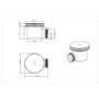 GRADE A1 - 90mm Chrome Shower Tray Waste