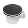 GRADE A1 - 90mm Matt Black Shower Tray Waste