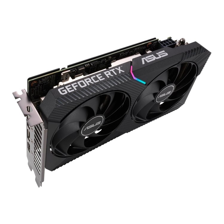 Box Opened Asus NVIDIA Dual GeForce RTX 3060 V2 12G 1867MHz GDDR6 OC Graphics Card