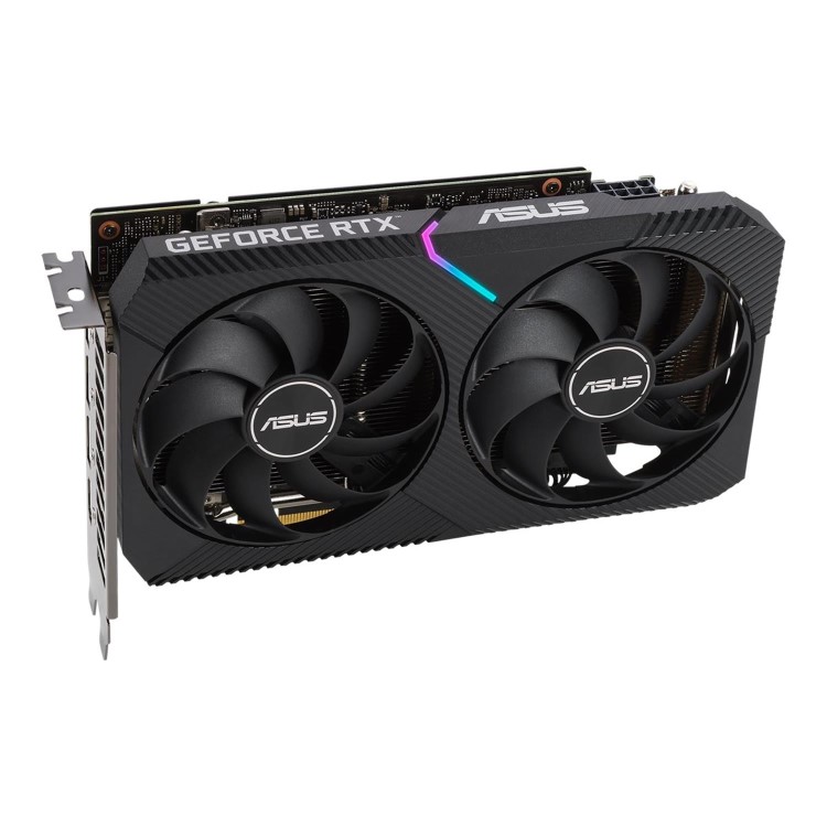 Box Opened Asus NVIDIA Dual GeForce RTX 3060 V2 12G 1867MHz GDDR6 OC Graphics Card