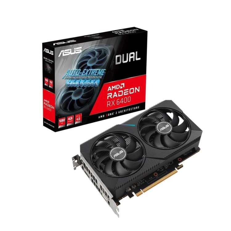 Asus AMD Radeon Dual RX 6400 4GB 2321MHz GDDR6 Graphics Card