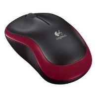 Logitech M185 Wireless Mouse in Black and Red Logitech M185 Wireless Mouse in Black and Red
