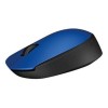 Logitech M171 - Mouse - wireless - 2.4 GHz - USB wireless receiver - black blue