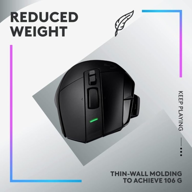 Logitech G502 X Plus RGB Wireless Gaming Mouse Black