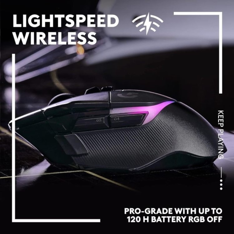 Logitech G502 X Plus RGB Wireless Gaming Mouse Black