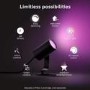 GRADE A1 - Philips Hue White & Colour Ambiance Lily Outdoor Spot Light - A+ Rated