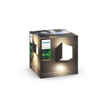 Philips Hue Outdoor Fuzo Pure Wall Light - A+ Rated