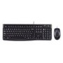 Box Opened Ex Demo Logitech MK120 Wired Keyboard and Mouse in Black