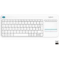 Logitech Wireless Touch Keyboard K400 Plus - White