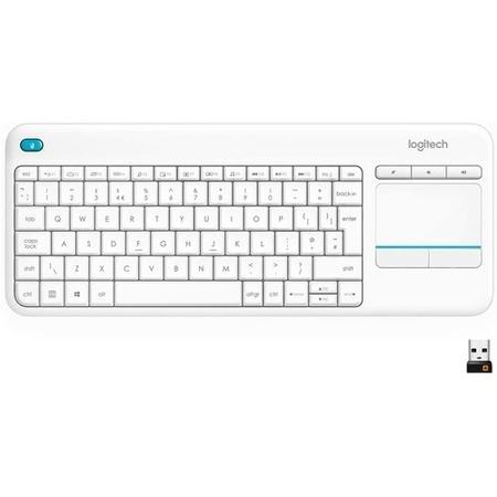 Logitech Wireless Touch Keyboard K400 Plus - White