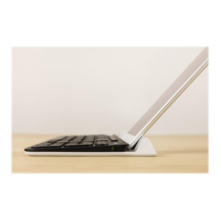 Logitech K780 Multi-Device - Keyboard - Bluetooth 2.4 GHz - UK English - white