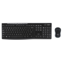 Logitech MK270 Wireless Keyboard and Mouse Combo Black with Silicone Cover