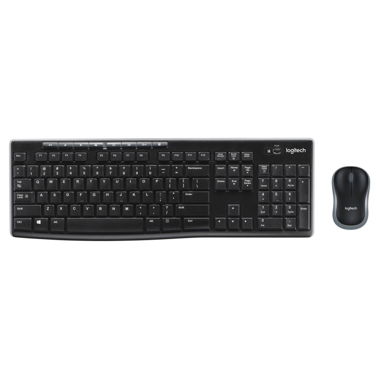 Logitech MK270 Wireless Keyboard and Mouse Combo Black with Silicone Cover